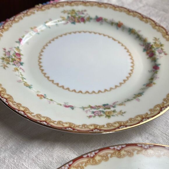 Lot of 4 Noritake China Dimity pattern salad plates. - Picture 6 of 8